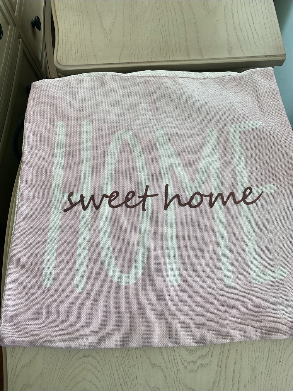 Sweet Home Pink Decorative Pillow Cover